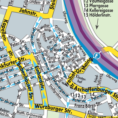 Stadtplan Seligenstadt