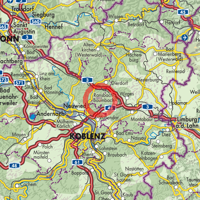 Landkarte Sessenbach