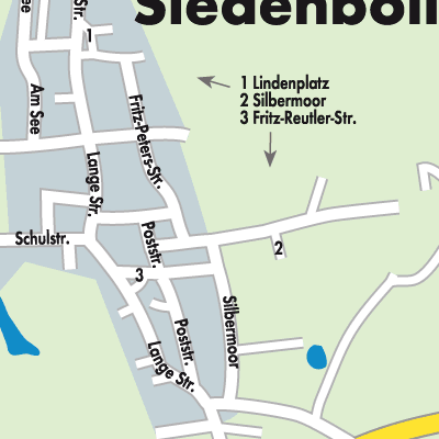 Stadtplan Siedenbollentin