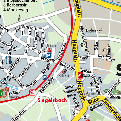 Stadtplan Siegelsbach