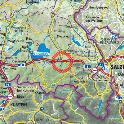 Landkarte Siegsdorf