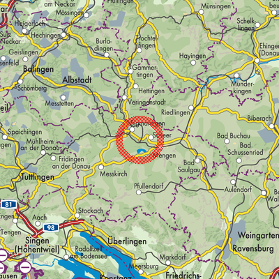 Landkarte Sigmaringendorf
