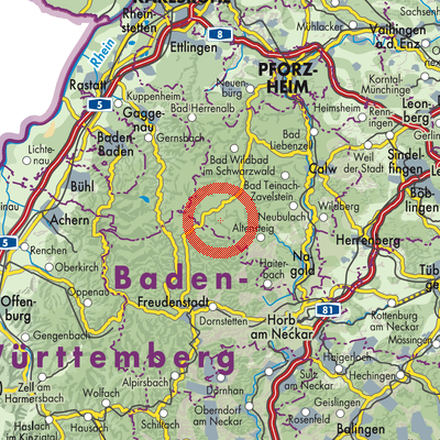 Landkarte Simmersfeld