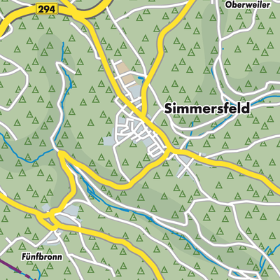 Übersichtsplan Simmersfeld