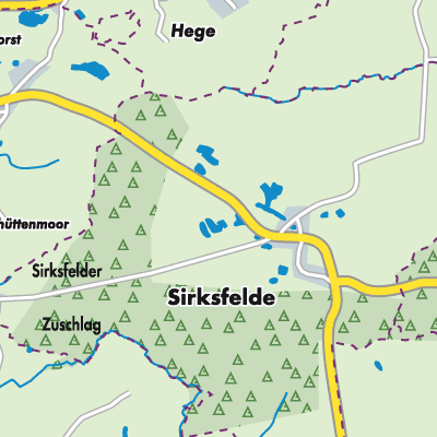 Übersichtsplan Sirksfelde