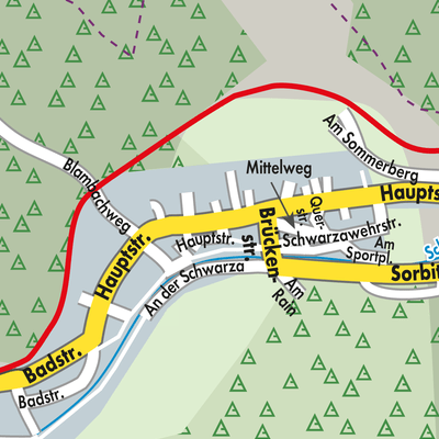 Stadtplan Sitzendorf