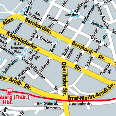 Stadtplan Sonneberg