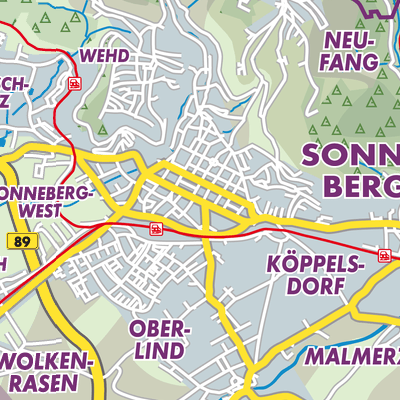 Übersichtsplan Sonneberg