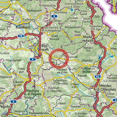 Landkarte Speichersdorf