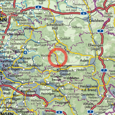 Landkarte Spraitbach