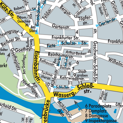 Stadtplan Fürstenwalde/Spree