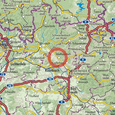 Landkarte Stadtsteinach