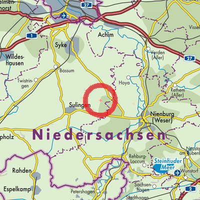 Landkarte Staffhorst