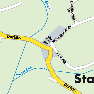 Stadtplan Staffhorst