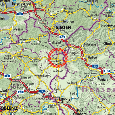 Landkarte Stein-Neukirch