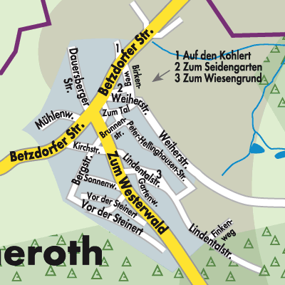 Stadtplan Steineroth
