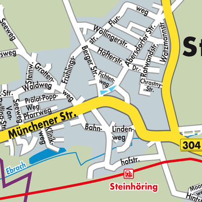Stadtplan Steinhöring