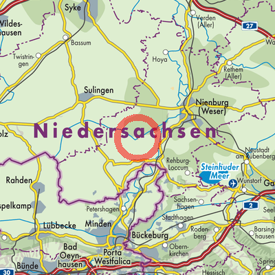 Landkarte Steyerberg