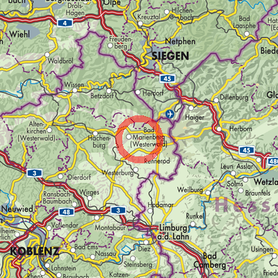 Landkarte Stockhausen-Illfurth