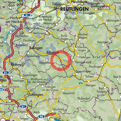 Landkarte Straßberg