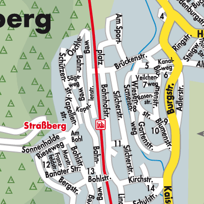 Stadtplan Straßberg