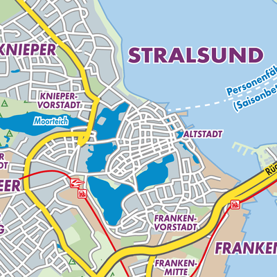 Übersichtsplan Stralsund