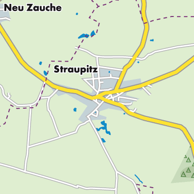 Übersichtsplan Straupitz (Spreewald)
