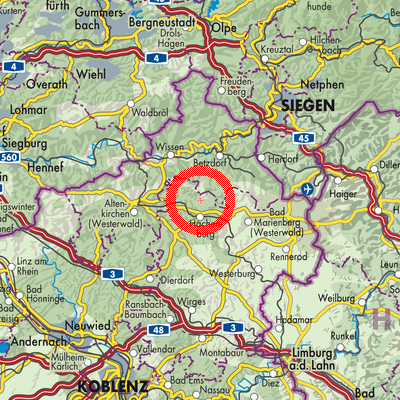 Landkarte Streithausen