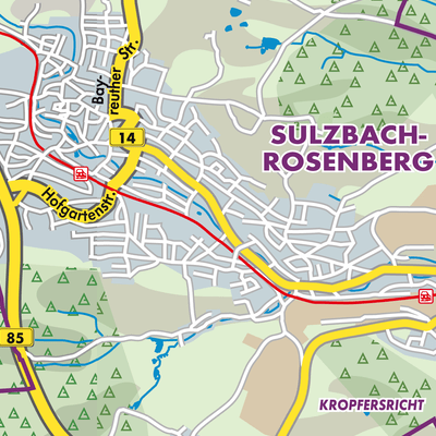 Übersichtsplan Sulzbach-Rosenberg