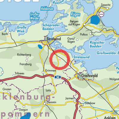 Landkarte Sundhagen