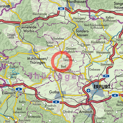 Landkarte Sundhausen