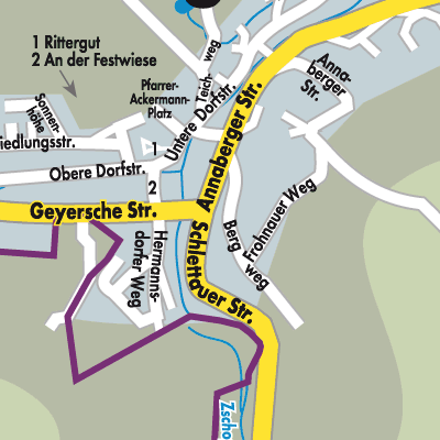 Stadtplan Tannenberg