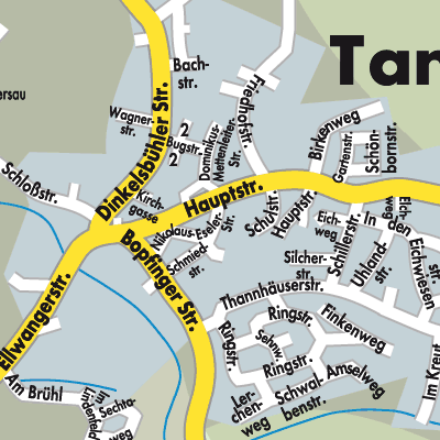 Stadtplan Tannhausen