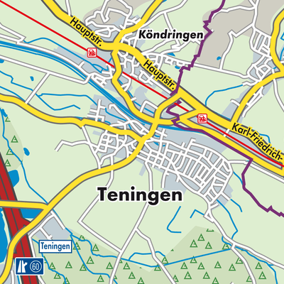 Übersichtsplan Teningen