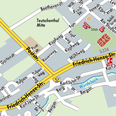 Stadtplan Teutschenthal