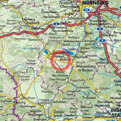 Landkarte Theilenhofen