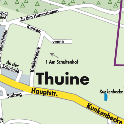 Stadtplan Thuine