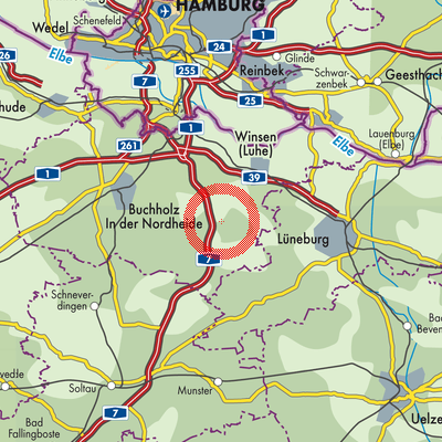 Landkarte Toppenstedt