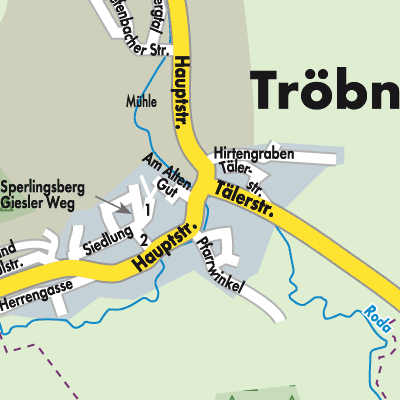 Stadtplan Tröbnitz