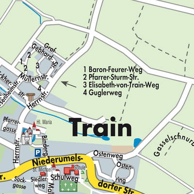 Stadtplan Train