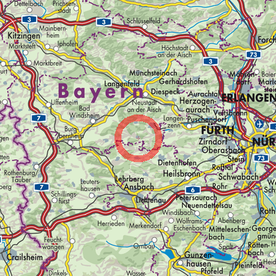 Landkarte Trautskirchen