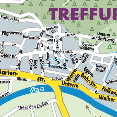 Stadtplan Treffurt