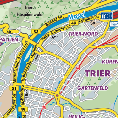Übersichtsplan Trier