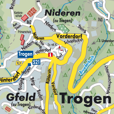Stadtplan Trogen