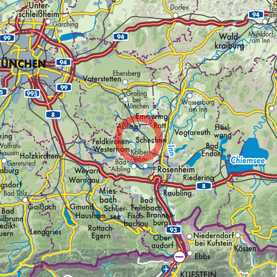 Landkarte Tuntenhausen