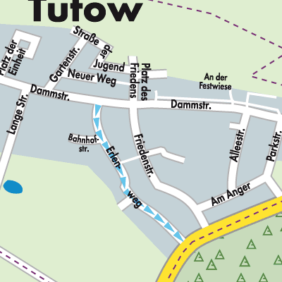 Stadtplan Tutow