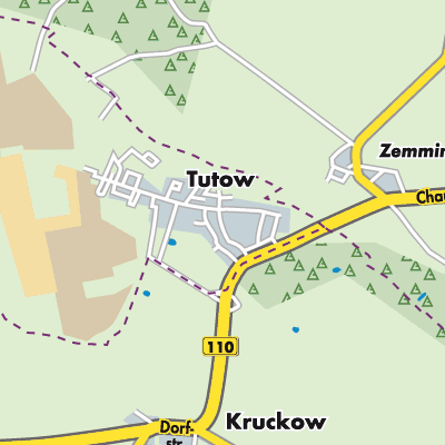 Übersichtsplan Tutow
