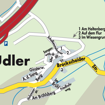 Stadtplan Udler