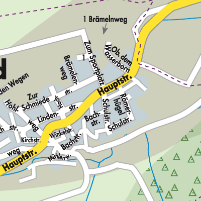 Stadtplan Uersfeld