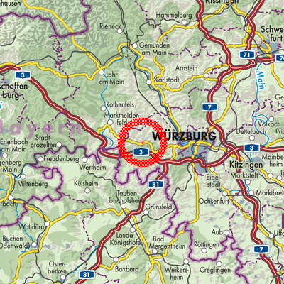 Landkarte Uettingen